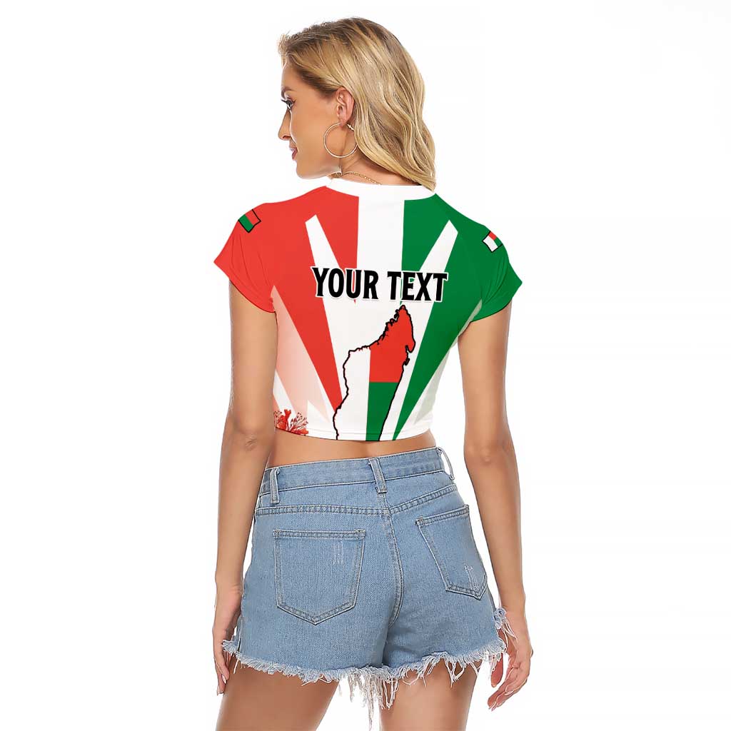 Personalized Madagasikara Raglan Cropped T Shirt Seal With Poinciana