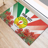Personalized Madagasikara Rubber Doormat Seal With Poinciana