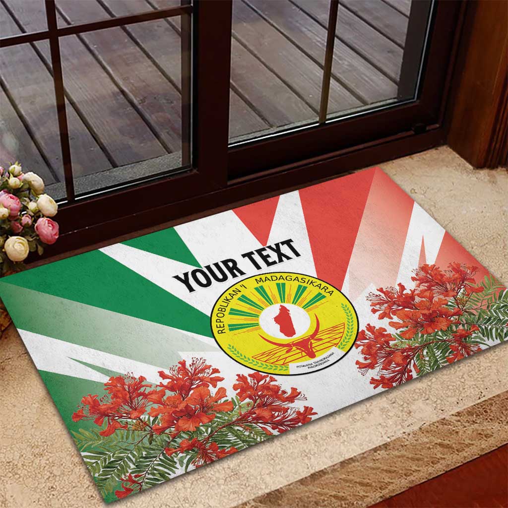 Personalized Madagasikara Rubber Doormat Seal With Poinciana