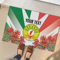 Personalized Madagasikara Rubber Doormat Seal With Poinciana