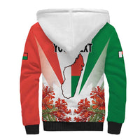 Personalized Madagasikara Sherpa Hoodie Seal With Poinciana