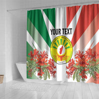 Personalized Madagasikara Shower Curtain Seal With Poinciana