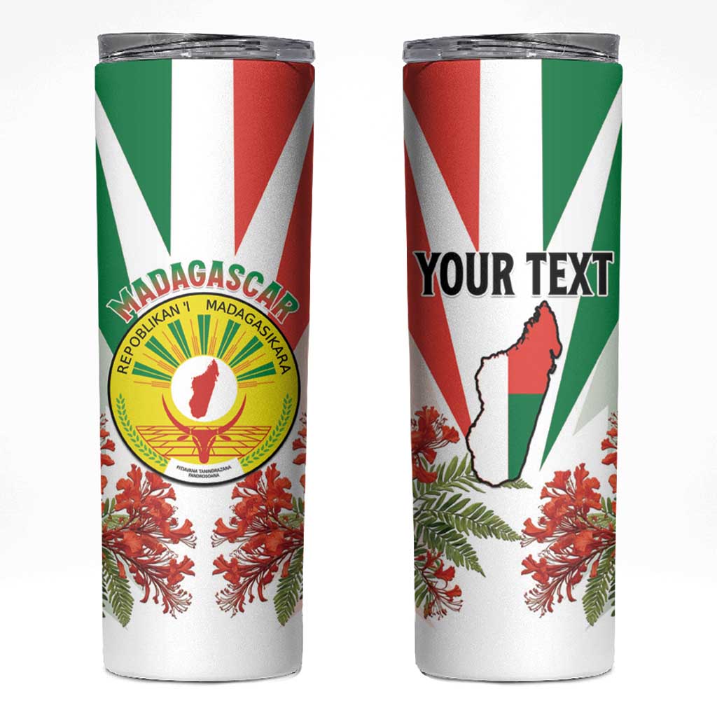 Personalized Madagasikara Skinny Tumbler Seal With Poinciana
