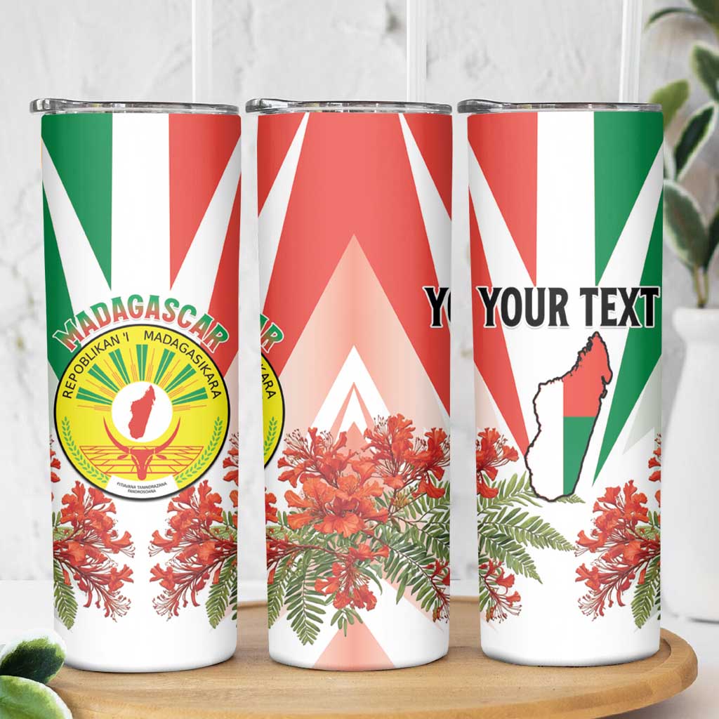 Personalized Madagasikara Skinny Tumbler Seal With Poinciana