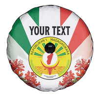 Personalized Madagasikara Spare Tire Cover Seal With Poinciana
