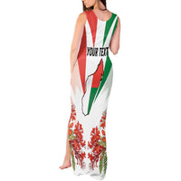 Personalized Madagasikara Tank Maxi Dress Seal With Poinciana