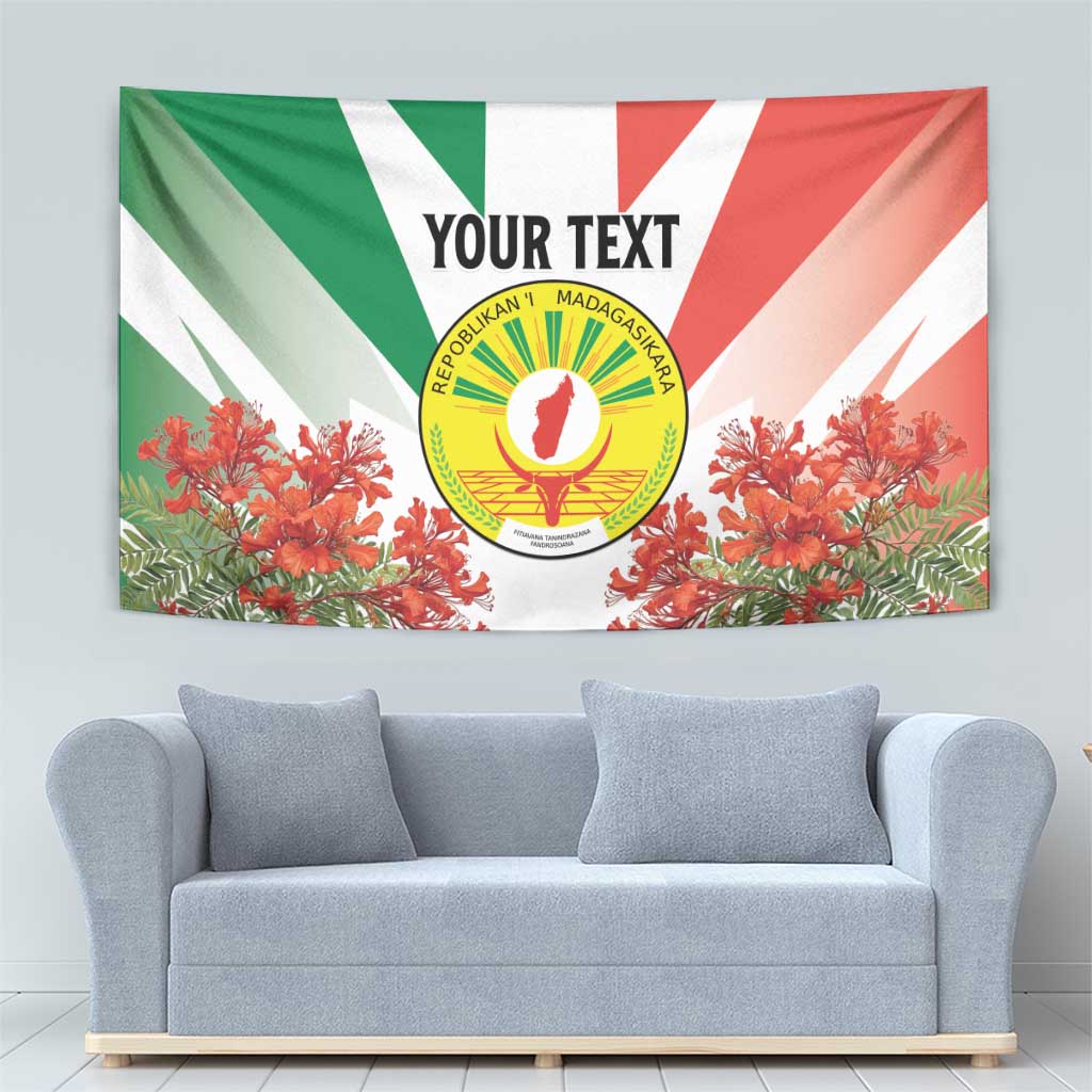 Personalized Madagasikara Tapestry Seal With Poinciana