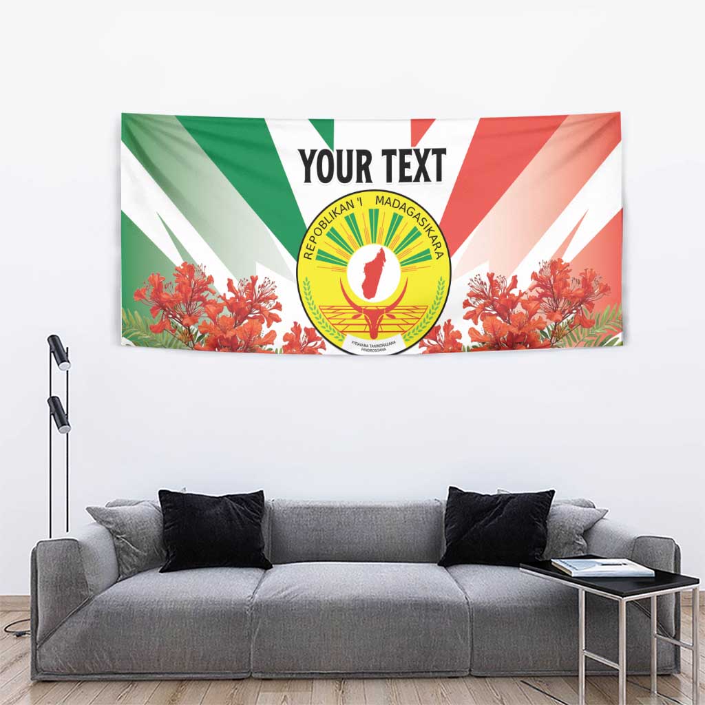 Personalized Madagasikara Tapestry Seal With Poinciana