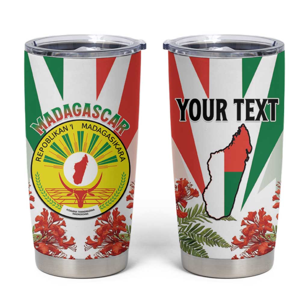 Personalized Madagasikara Tumbler Cup Seal With Poinciana