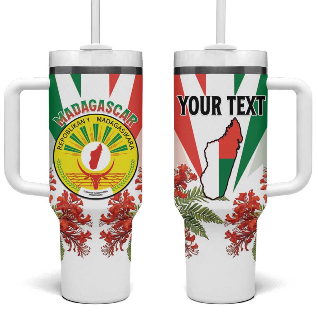 Personalized Madagasikara Tumbler With Handle Seal With Poinciana