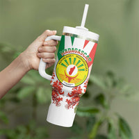 Personalized Madagasikara Tumbler With Handle Seal With Poinciana