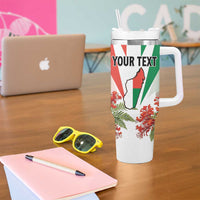 Personalized Madagasikara Tumbler With Handle Seal With Poinciana