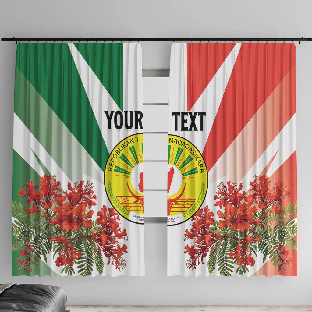 Personalized Madagasikara Window Curtain Seal With Poinciana