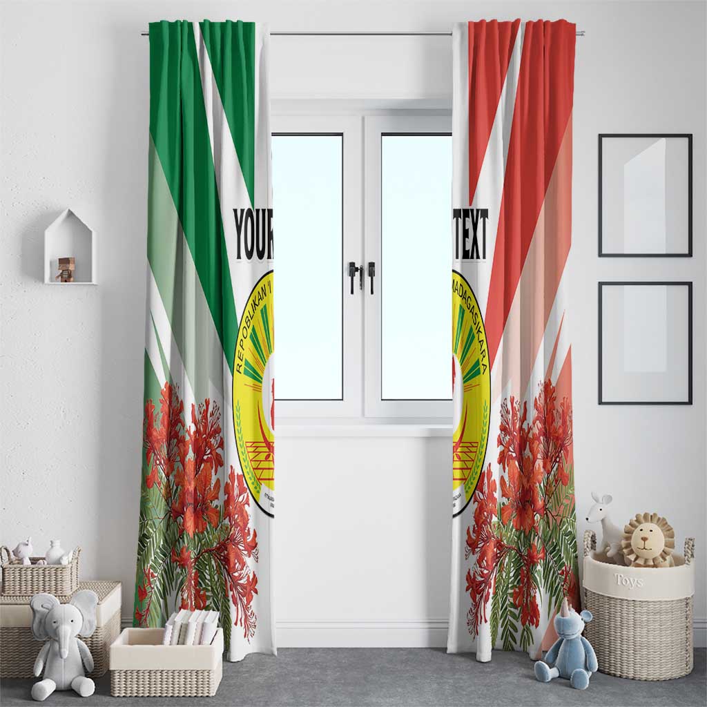 Personalized Madagasikara Window Curtain Seal With Poinciana