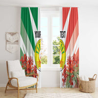 Personalized Madagasikara Window Curtain Seal With Poinciana