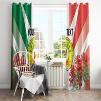 Personalized Madagasikara Window Curtain Seal With Poinciana