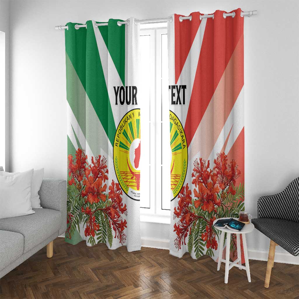 Personalized Madagasikara Window Curtain Seal With Poinciana
