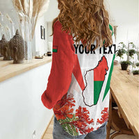 Personalized Madagasikara Women Casual Shirt Seal With Poinciana
