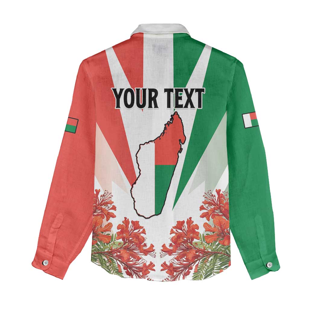 Personalized Madagasikara Women Casual Shirt Seal With Poinciana