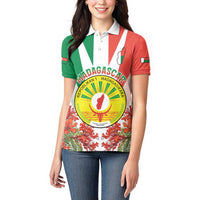Personalized Madagasikara Women Polo Shirt Seal With Poinciana