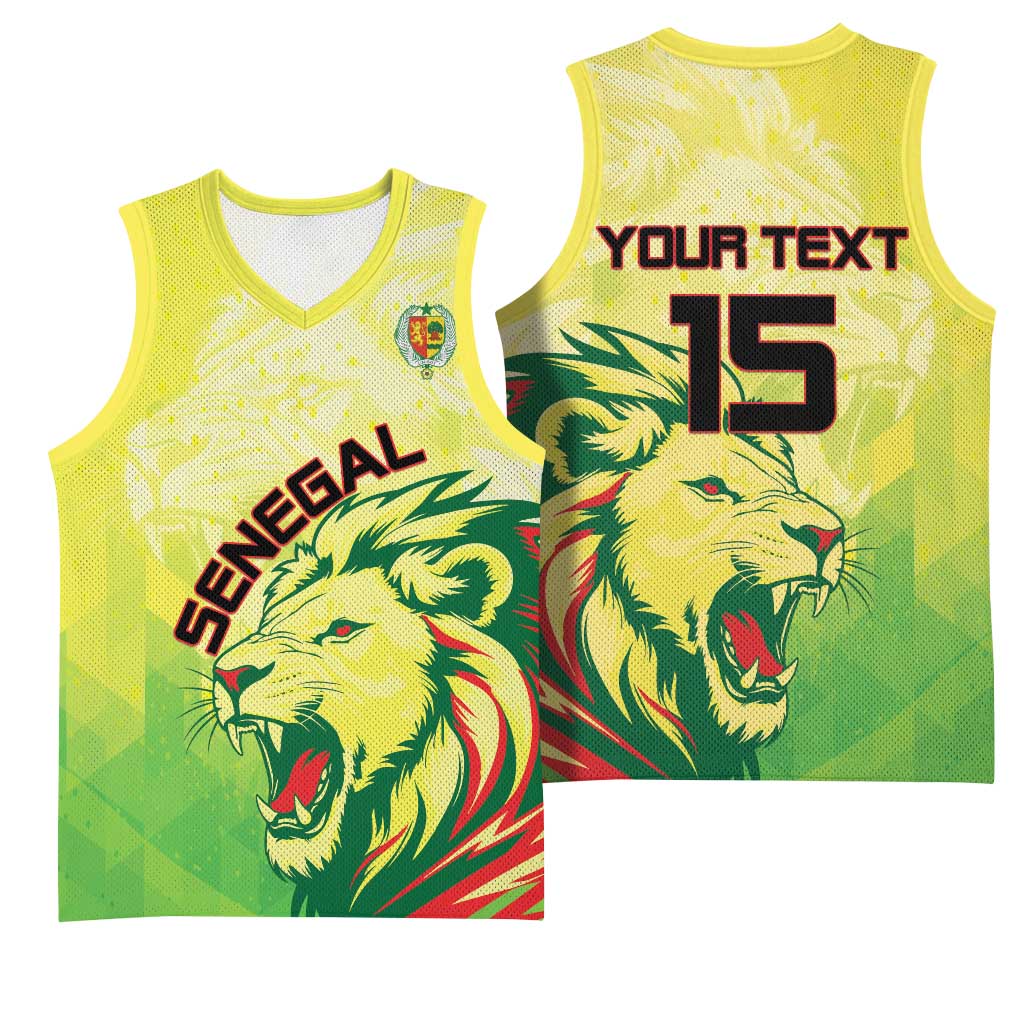 Custom Senegal Lions of Teranga Basketball Jersey Rise to Glory