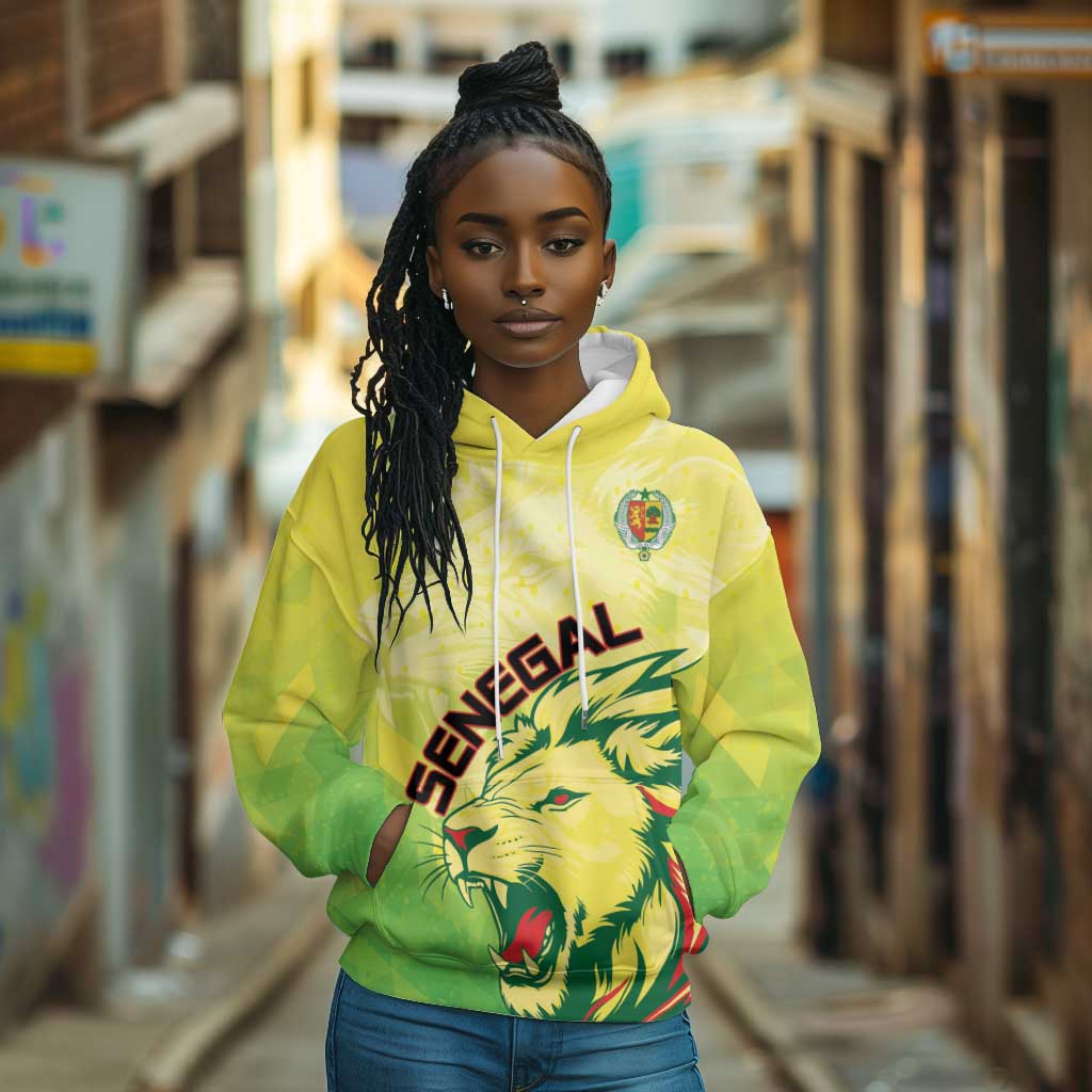 Custom Senegal Lions of Teranga Hoodie Rise to Glory