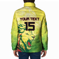 Custom Senegal Lions of Teranga Padded Jacket Rise to Glory