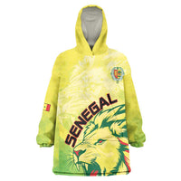 Custom Senegal Lions of Teranga Wearable Blanket Hoodie Rise to Glory