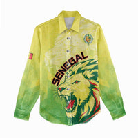 Custom Senegal Lions of Teranga Women Casual Shirt Rise to Glory