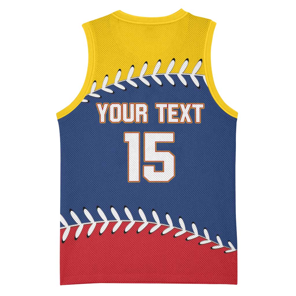 Custom Venezuela Baseball Champions Basketball Jersey Vinotinto Glory 2026