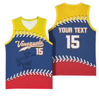 Custom Venezuela Baseball Champions Basketball Jersey Vinotinto Glory 2026