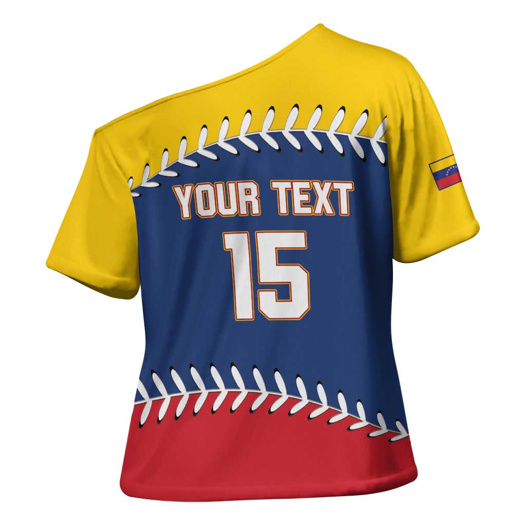 Custom Venezuela Baseball Champions Cross Shoulder Shirt Vinotinto Glory 2026