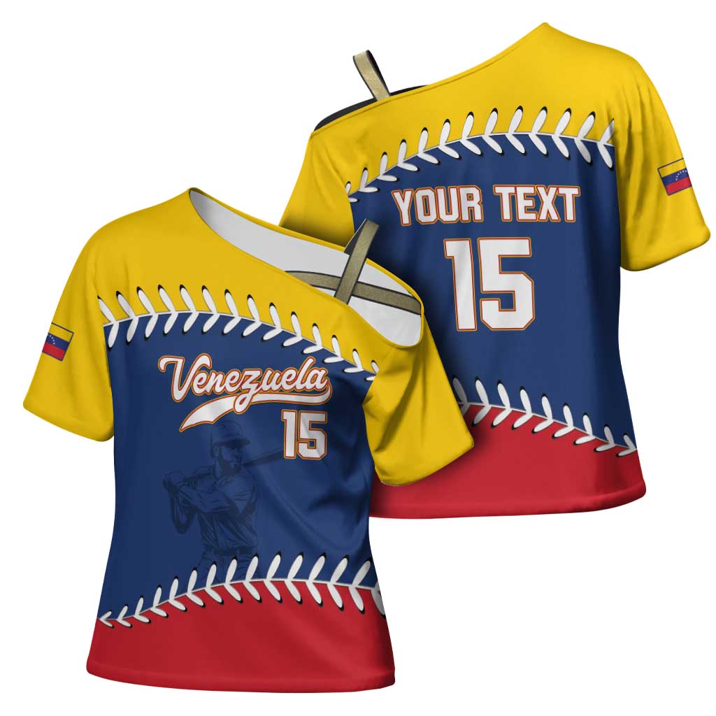 Custom Venezuela Baseball Champions Cross Shoulder Shirt Vinotinto Glory 2026