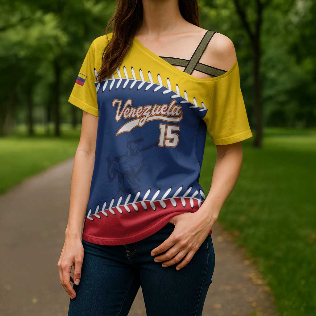 Custom Venezuela Baseball Champions Cross Shoulder Shirt Vinotinto Glory 2026