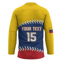 Custom Venezuela Baseball Champions Hockey Jersey Vinotinto Glory 2026