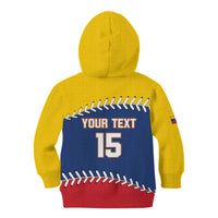 Custom Venezuela Baseball Champions Kid Hoodie Vinotinto Glory 2026