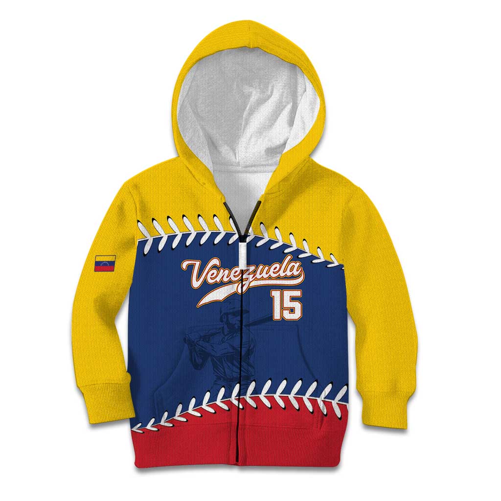 Custom Venezuela Baseball Champions Kid Hoodie Vinotinto Glory 2026