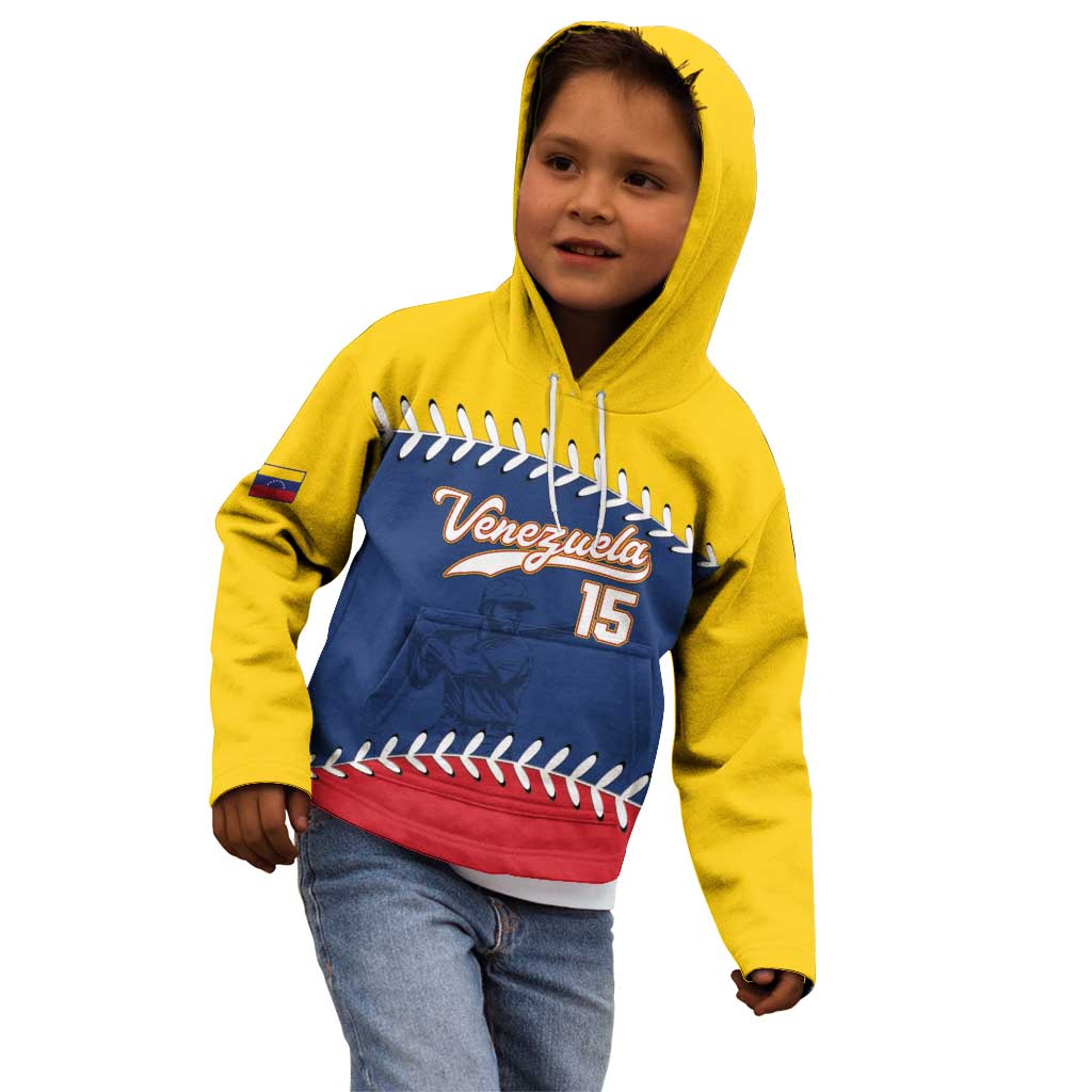 Custom Venezuela Baseball Champions Kid Hoodie Vinotinto Glory 2026