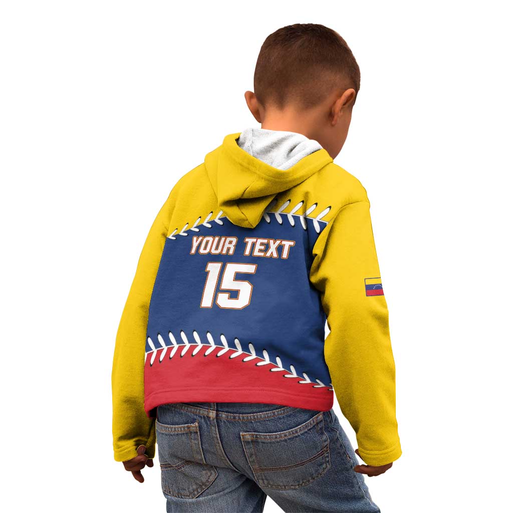 Custom Venezuela Baseball Champions Kid Hoodie Vinotinto Glory 2026