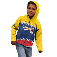 Custom Venezuela Baseball Champions Kid Hoodie Vinotinto Glory 2026