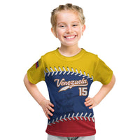 Custom Venezuela Baseball Champions Kid T Shirt Vinotinto Glory 2026