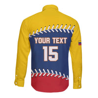 Custom Venezuela Baseball Champions Long Sleeve Button Shirt Vinotinto Glory 2026