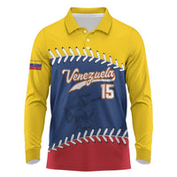 Custom Venezuela Baseball Champions Long Sleeve Polo Shirt Vinotinto Glory 2026