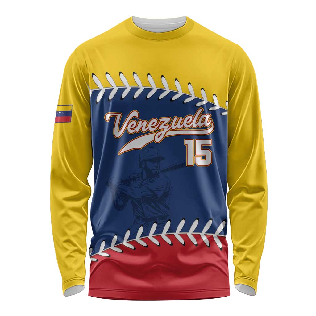 Custom Venezuela Baseball Champions Long Sleeve Shirt Vinotinto Glory 2026