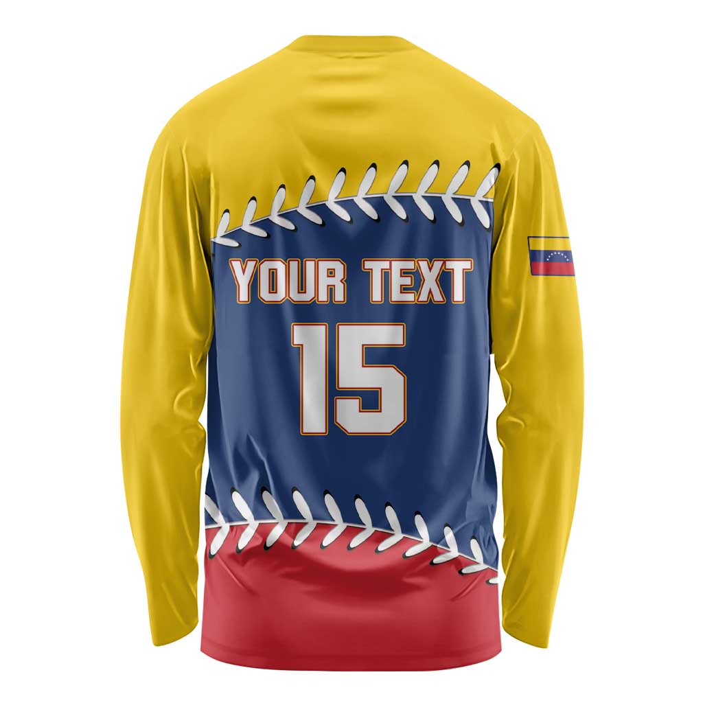 Custom Venezuela Baseball Champions Long Sleeve Shirt Vinotinto Glory 2026