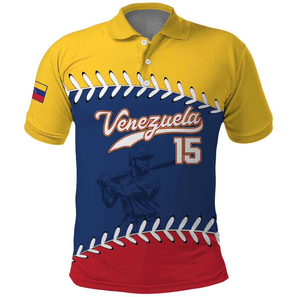 Custom Venezuela Baseball Champions Polo Shirt Vinotinto Glory 2026