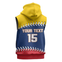 Custom Venezuela Baseball Champions Sleeveless Hoodie Vinotinto Glory 2026