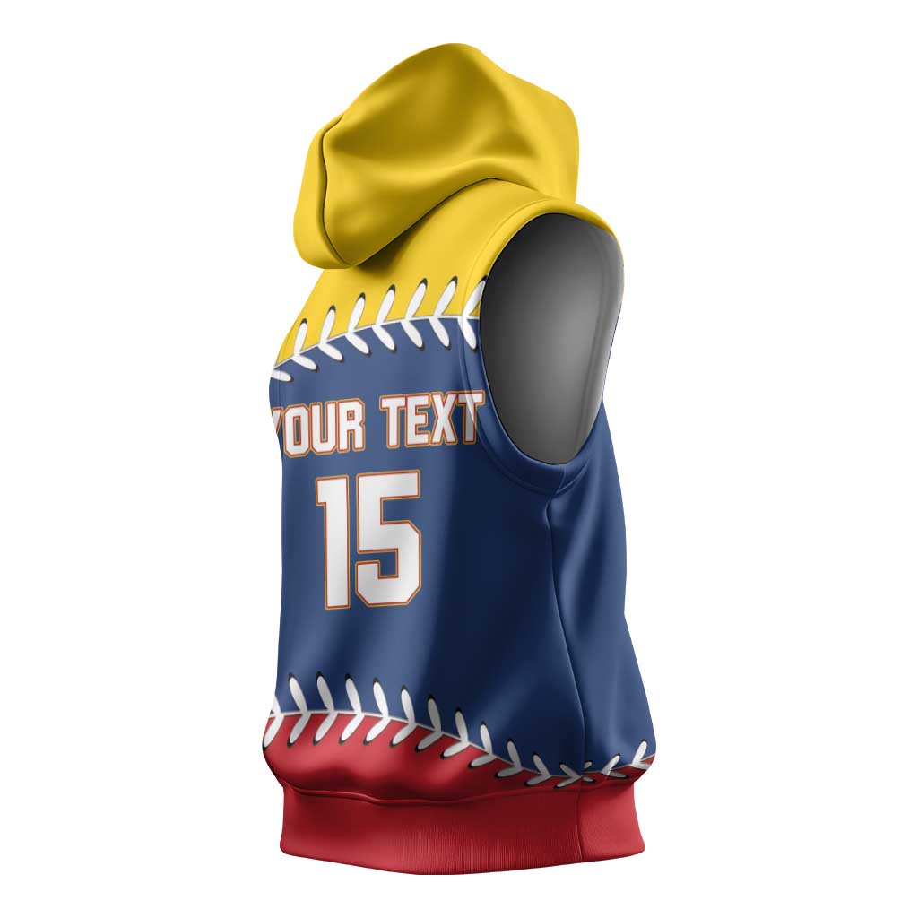 Custom Venezuela Baseball Champions Sleeveless Hoodie Vinotinto Glory 2026