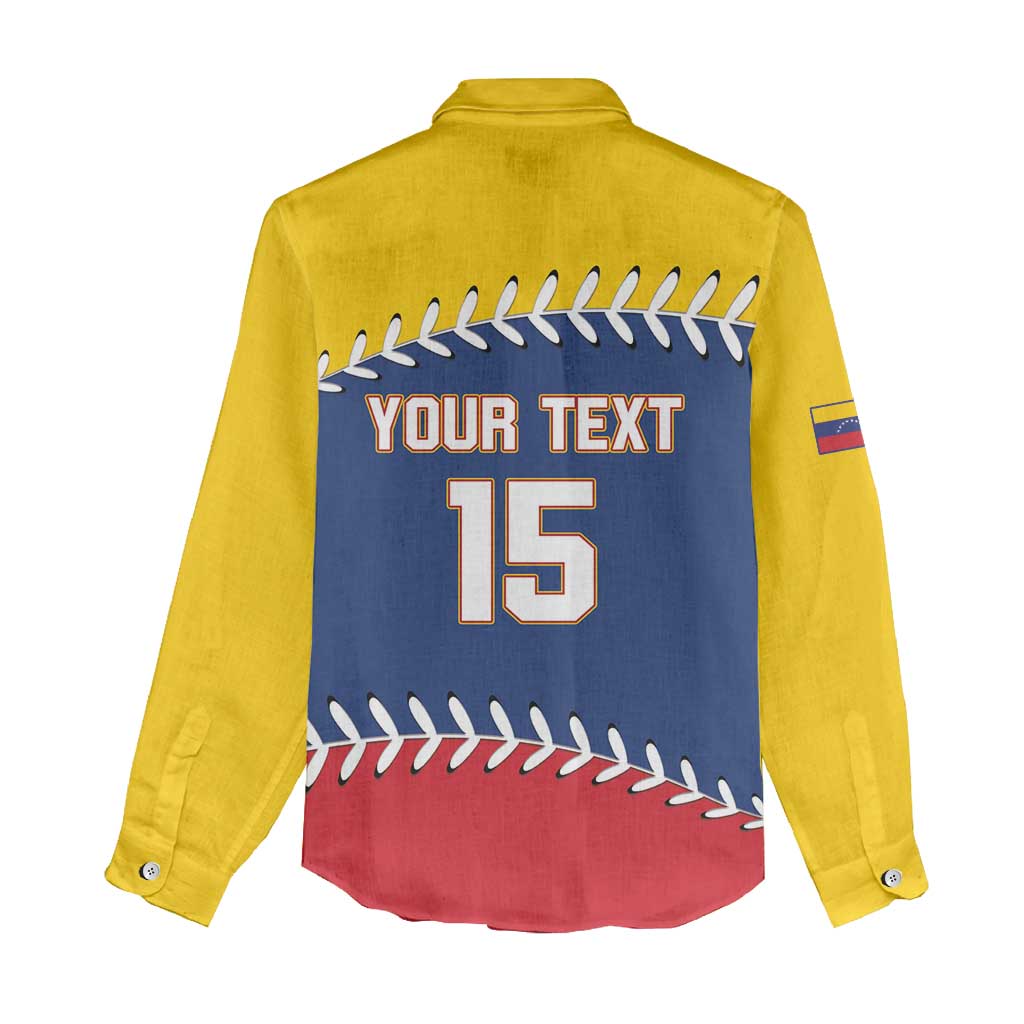 Custom Venezuela Baseball Champions Women Casual Shirt Vinotinto Glory 2026