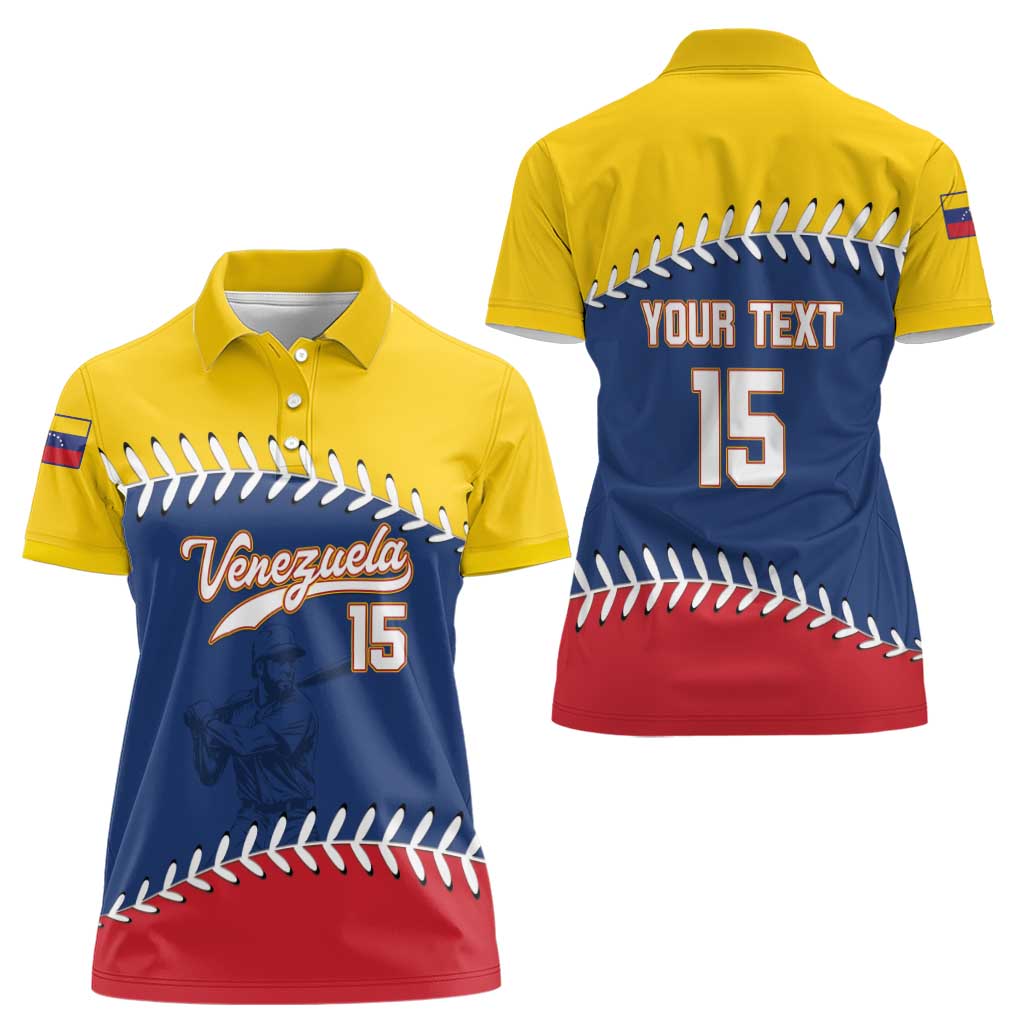 Custom Venezuela Baseball Champions Women Polo Shirt Vinotinto Glory 2026